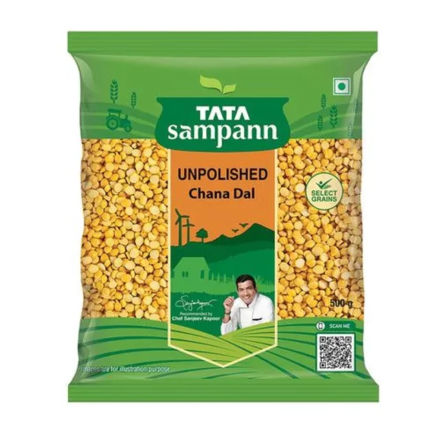 Tata Sampann Unpolished Chana Dal, 500 g Pouch-2.webp